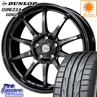 【予告！3/25(水)Rカードde最大P44倍】 エリシオン ヴェゼル DUNLOP ダンロップ ディレッツァ DZ102 DIREZZA サマータイヤ 225/50R18 HotStuff クロススピードハイパーエディション CR10 軽量 4本 ホイールセット 18インチ 18 X 7.5J +55 5穴 114.3