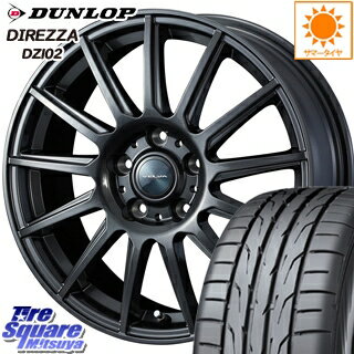 【予告！3/25(水)Rカードde最大P44倍】 RX-8 シビック DUNLOP ダンロップ ディレッツァ DZ102 DIREZZA サマータイヤ 235/40R18 WEDS ヴェルバ イゴール ホイールセット 4本 18インチ 18 X 8.0J +45 5穴 114.3