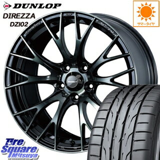 DUNLOP ダンロップ ディレッツァ DZ102 DIREZZA サマータイヤ 225/50R18 WEDS 72739 WedsSport SA-20R ウェッズ スポーツ ホイールセット 4本 18インチ 18 X 7.5 +45 5穴 114.3