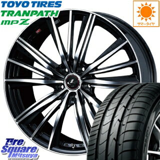 TOYOTIRES トーヨー トランパス MPZ ミニバン TRANPATH サマータイヤ 225/55R18 WEDS 特価 37381 レオニス FY ウェッズ Leonis ホイールセット 4本 18インチ 18 X 7 +47 5穴 114.3