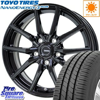 TOYOTIRES トーヨー ナノエナジー3プラス NANOENERGY3plus サマータイヤ 215/45R18 HotStuff G.speed G-02 ブラック ホイールセット 4本 18インチ 18 X 7.5 +48 5穴 114.3