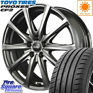 TOYOTIRES トーヨー プロクセス CF2 PROXES サマータイヤ 195/65R15 MANARAY EuroSpeed ユーロスピード V25 ホイールセット 4本 15インチ 15 X 6 +52 5穴 114.3