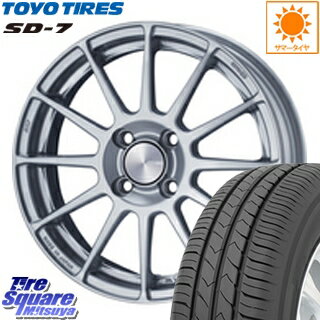 【4/15はRカードで最大44倍】 ENKEI PerformanceLine PF03 ホイールセット 15 X 6.0J +45 4穴 100TOYOTIRES トーヨー タイヤ 国内メーカー SD-7 サマータイヤ 185/55R15