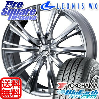 YOKOHAMA ヨコハマ ブルーアース AE-01F サマータイヤ 205/55R16 WEDS ウェッズ Leonis レオニス WX ホイールセット 4本 16インチ 16 X 6.5 +40 5穴 114.3