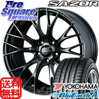 YOKOHAMA ヨコハマ ブルーアース エース AE50 Z サマータイヤ 205/55R17WEDS WedsSport ウェッズ スポーツ SA-20R ホイール 4本セット 17インチ 17 X 7 +48 5穴 100