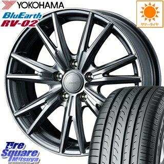 YOKOHAMA ヨコハマ ブルーアース RV-02 ミニバン サマータイヤ 235/65R17 WEDS 37574 ウェッズ ヴェルヴァ　KEVIN(ケビン) ホイールセット 4本 17インチ 17 X 7 +53 5穴 114.3