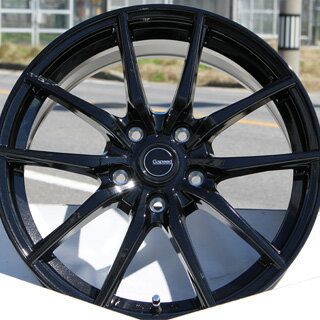 YOKOHAMA ヨコハマ アドバン フレバ FLEVA V701 サマータイヤ 225/45R18 HotStuff 軽量設計！G.speed G-02 ブラック ホイールセット 4本 18インチ 18 X 7.5 +48 5穴 114.3