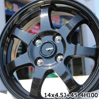 YOKOHAMA ヨコハマ ブルーアース エース AE50 サマータイヤ 175/65R14 HotStuff 軽量設計! G-SPEED G-03 ブラック ホイールセット 4本 14インチ 14 X 5.5 +45 4穴 100