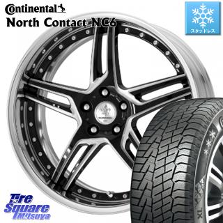 コンチネンタル North Contact NC6 ノースコンタクト スタッドレス スタッドレスタイヤ 235/55R18 WORK ワーク DURANDAL DD5.2 ホイールセット 4本 18インチ 18 X 7 +35 5穴 114.3