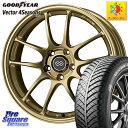 インプレッサ グッドイヤー ベクター Vector 4Seasons Hybrid オールシーズンタイヤ 215/50R17 ENKEI エンケイ PerformanceLine PF01 ゴールド ホイール 17 X 7.0J +48 5穴 100