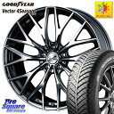 VOXY インプレッサ グッドイヤー ベクター Vector 4Seasons Hybrid オールシーズンタイヤ 205/50R17 WEDS 37430 レオニス MX ウェッズ Leonis BMCMC ホイール 17インチ 17 X 7.0J +53 5穴 114.3