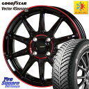 シャトル ヤリス フィット グッドイヤー ベクター Vector 4Seasons Hybrid オールシーズンタイヤ 185/55R16 HotStuff 軽量設計 G.SPEED P-05R P05R RED ホイール 16インチ 16 X 6.0J +45 4穴 100