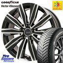 メルセデスベンツ Aクラス グッドイヤー ベクター Vector 4Seasons Hybrid オールシーズンタイヤ 225/45R18 KYOHO EURO ZWEI R14座面 ツヴァイ FK-10 ブラポリ 18 X 8.0J(MB W177) +40 5穴 112