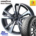 フォルクスワーゲン ゴルフ7 グッドイヤー ベクター Vector 4Seasons Hybrid オールシーズンタイヤ 205/50R17 TARGA smartline365 17 X 7.0J(VW GOLF7 AU) +49 5穴 112