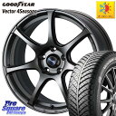 インプレッサ グッドイヤー ベクター Vector 4Seasons Hybrid オールシーズンタイヤ 215/50R17 WEDS 73998 ウェッズ スポーツ SA75R SA-75R 17インチ 17 X 7.0J +45 5穴 100