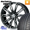 WEDS LEONIS レオニス GX ウェッズ ホイール 17インチ 17 X 7.0J +47 5穴 114.3 Rotalla RU01 【欠品時は同等商品のご提案します】サマータイヤ 215/40R17