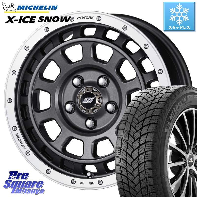 ミシュラン X-ICE SNOW エックスアイススノー XICE SNOWスタッドレス 正規品 215/60R16 WORK ワーク CRAG クラッグ T-GRABIC グラビック ホイール 16インチ 16 X 7.0J +38 5穴 114.3