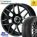 NX デリカ D5 D:5 ミシュラン CROSSCLIMATE2 クロスクライメイト2 オールシーズンタイヤ 104H XL VOL 正規 235/55R18 WEDS 【欠品次回04月中旬】 74172 SA-27R ウェッズ スポーツ WBC ホイール 18インチ 18 X 7.5J +35 5穴 114.3