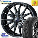 インプレッサ ミシュラン CROSSCLIMATE2 クロスクライメイト2 オールシーズンタイヤ 95W XL 正規 215/50R17 WEDS ウェッズ ヴェルヴァ スポルト2 ホイール 17インチ 17 X 7.0J +48 5穴 100