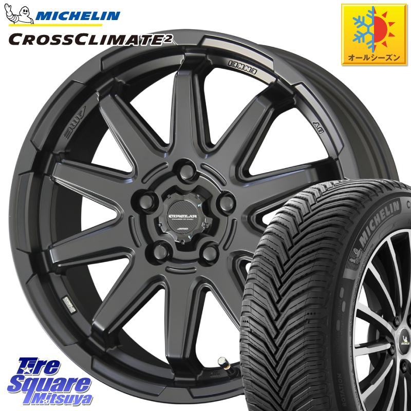 インプレッサ ミシュラン CROSSCLIMATE2 クロスクライメイト2 オールシーズンタイヤ 95W XL 正規 215/50R17 KYOHO キョウホウ CIRCLAR サーキュラー C10S 17インチ 17 X 7.0J +55 5穴 100