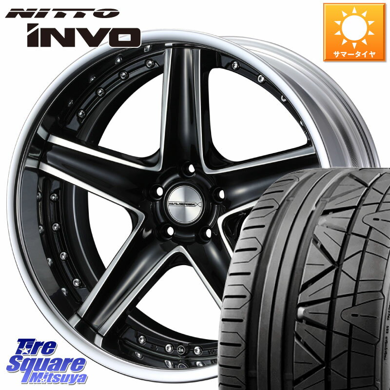 WEDS MAVERICK 1105S S-LoDisk 20インチ 2ピース 20 X 8.5J +44 5穴 114.3 NITTO INVO インボ ニットー サマータイヤ 225/30R20