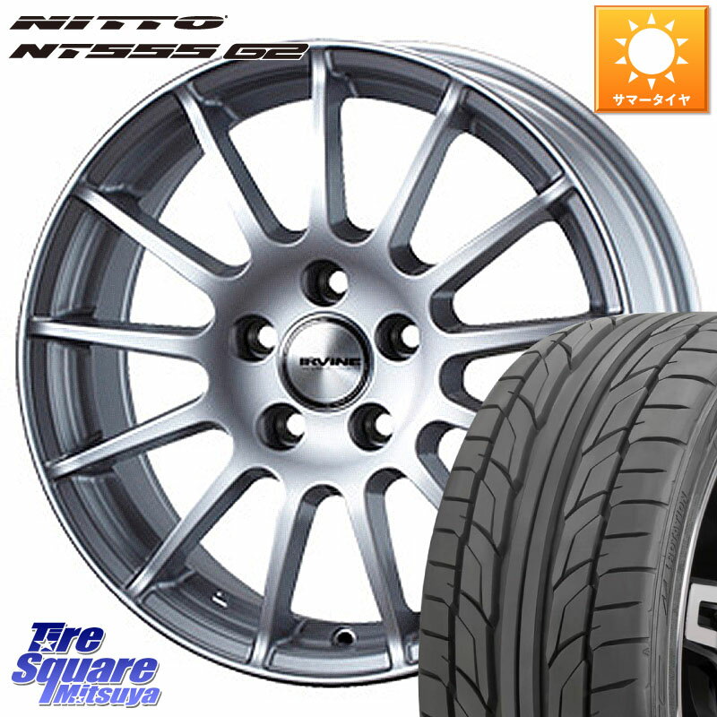 WEDS IR87552R/6 ウェッズ IRVINE F01 ホイール 18インチ 18 X 7.5J(BMW F45 F46) +52 5穴 112 NITTO ニットー NT555 G2 サマータイヤ 225/45R18 BMW 2シリーズ