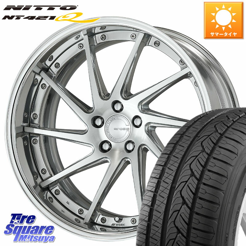 WORK GNOSIS CVS O Disk 20インチ 2ピース 20 X 8.5J +40 5穴 114.3 NITTO ニットー NT421Q サマータイヤ 245/45R20