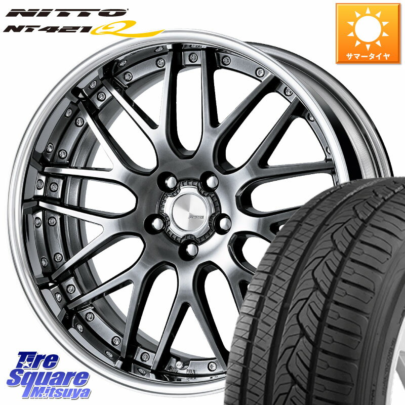 WORK Lanvec LM1 GTK O Disk 20インチ 2ピース 20 X 8.5J +40 5穴 114.3 NITTO ニットー NT421Q サマータイヤ 245/45R20