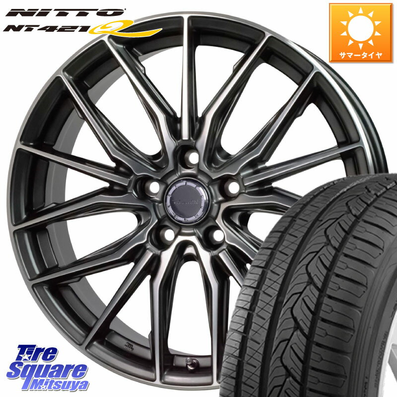 HotStuff Precious AST M4 プレシャス アスト M4 5H ホイール 18インチ 18 X 7.0J +48 5穴 114.3 NITTO ニットー NT421Q サマータイヤ 235/55R18 エクストレイル CX-5 アウトバック