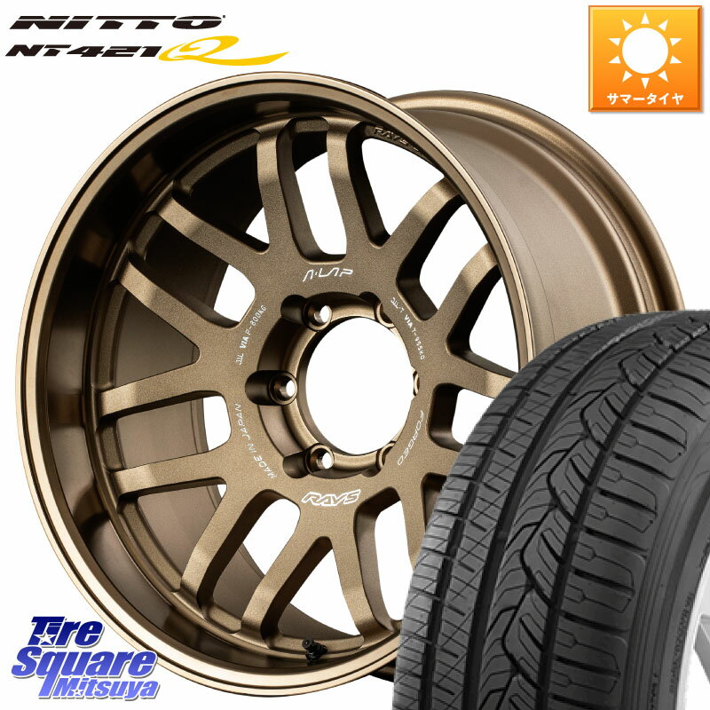 RAYS 【欠品次回9月末】 レイズ A LAP-07X 18インチ 18 X 8.0J +38 6穴 139.7 NITTO ニットー NT421Q サマータイヤ 265/60R18 トライトン