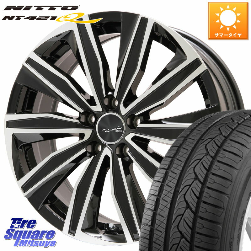 KYOHO EURO ZWEI ツヴァイ FK-10 ブラポリ 17 X 7.0J(LANDROVER EVOQUE LZ2) +50 5穴 108 NITTO ニットー NT421Q サマータイヤ 235/65R17 ランドローバー イヴォーク