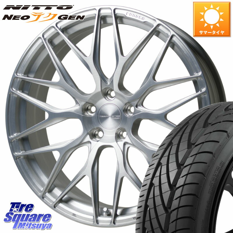 HotStuff TSF-01 BRS トラフィックスターフォージド 20インチ 20 X 8.5J +38 5穴 114.3 NITTO ニットー NEOテクGEN サマータイヤ 225/35R20