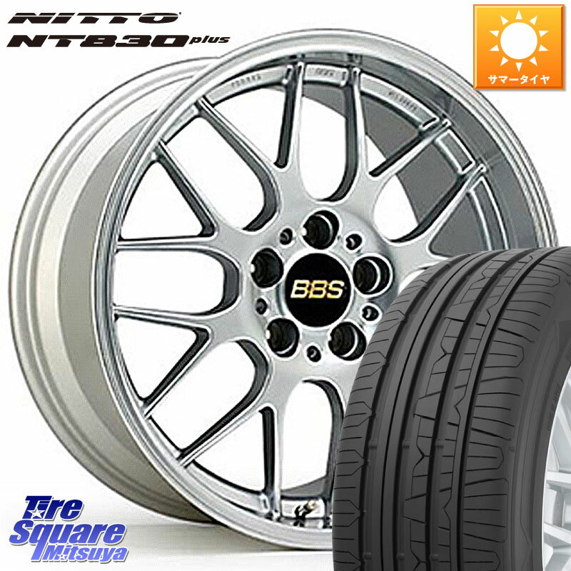 BBS RG-R 鍛造1ピース ホイール 19インチ 19 X 8.0J +43 5穴 114.3 NITTO ニットー NT830 plus サマータイヤ 235/35R19