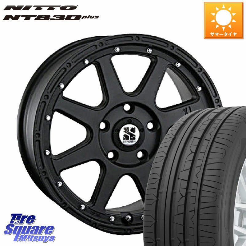 MLJ XTREME-J エクストリームJ ホイール 17インチ 17 X 7.5J +38 5穴 114.3 NITTO ニットー NT830 plus サマータイヤ 215/45R17