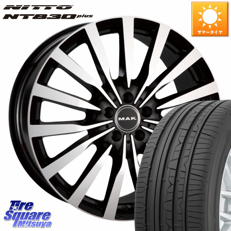 阿部商会 MAK KRONE クローネ ホイール 17 X 7.5J(MB R172) +45 5穴 112 NITTO ニットー NT830 plus サマータイヤ 225/45R17 メルセデスベンツ SLC(R172)