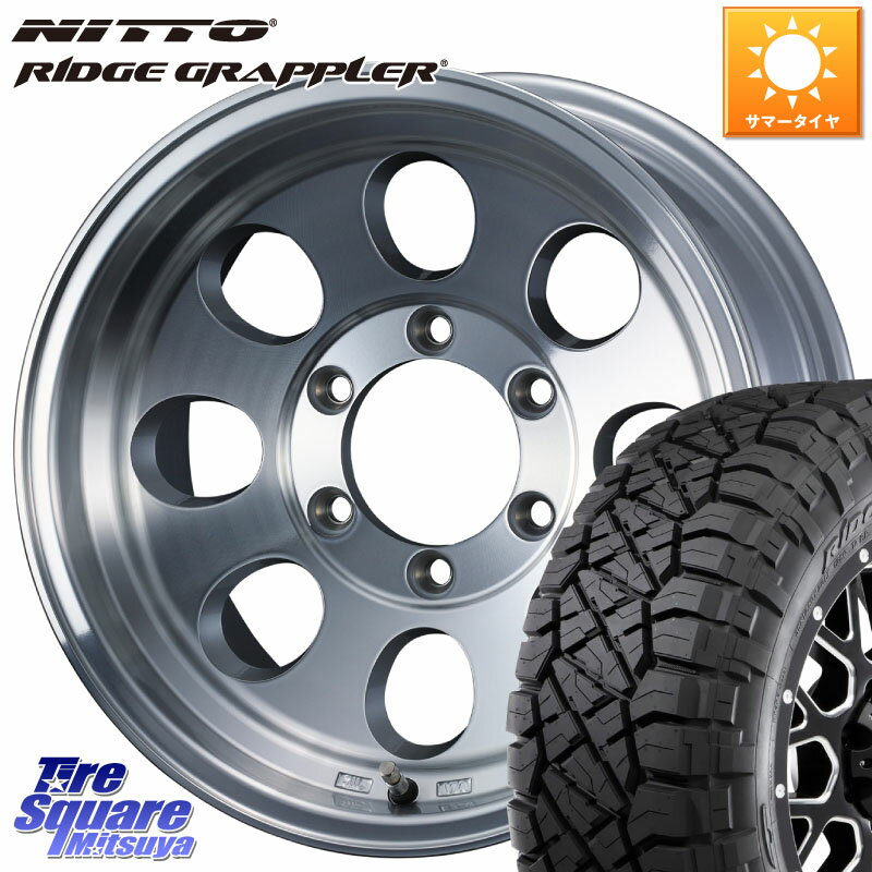 WEDS JIMLINE TYPE2 POL 16インチ 16 X 8.0J +0 6穴 139.7 NITTO ニットー リッジグラップラー RIDGE GRAPPLER サマータイヤ 265/70R16