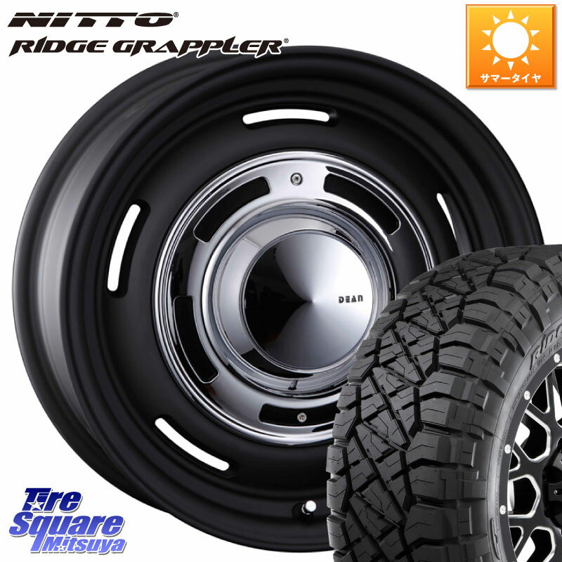 CRIMSON ディーン クロスカントリー ブラック 16インチ 16 X 7.0J +25 6穴 139.7 NITTO ニットー リッジグラップラー RIDGE GRAPPLER サマータイヤ 265/70R16