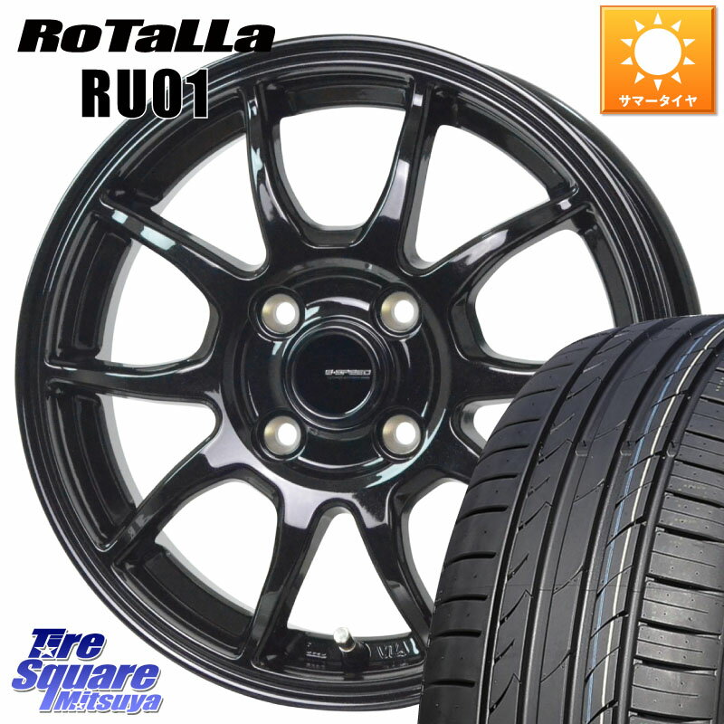 HotStuff G-SPEED G-06 G06 ホイール 16インチ 16 X 6.0J +45 4穴 100 Rotalla RU01 【欠品時は同等商品のご提案します】サマータイヤ 195/45R16 ノート ルーミー