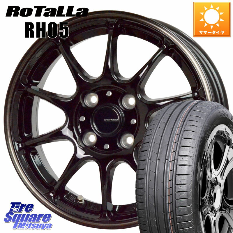 HotStuff GSPEED P-07 ԡ ۥ 16 16 X 6.0J +43 4 100 Rotalla RH05 ڷʻƱʤΤƤޤۥޡ 205/55R16  