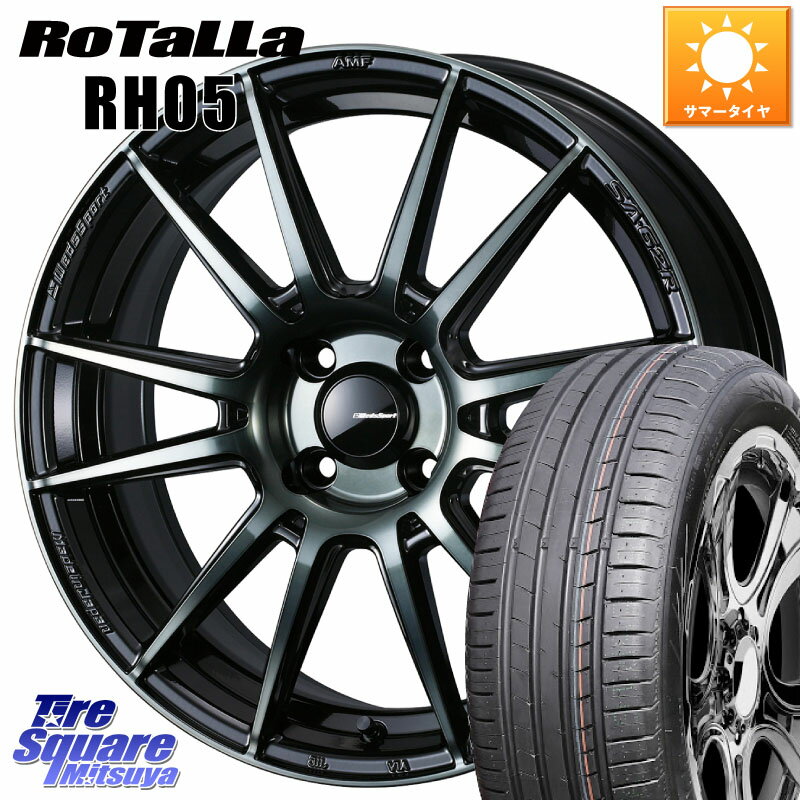 WEDS WedsSport SA-62R ホイール 15インチ 15 X 6.0J +38 4穴 100 Rotalla RH05 【欠品時は同等商品のご提案します】サマータイヤ 185/55R15 700系パッソ