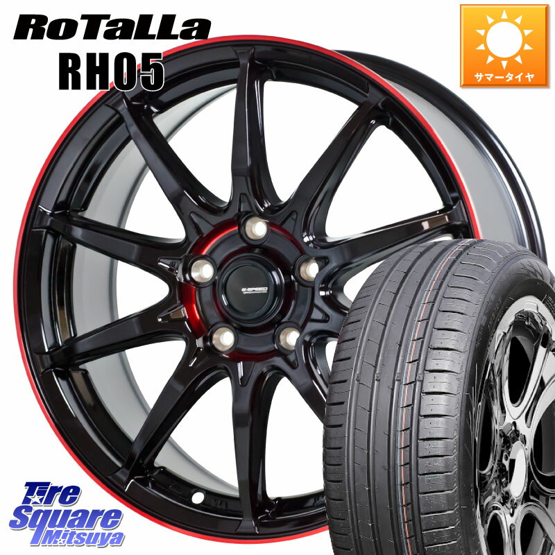 HotStuff ߷ G.SPEED P-05R P05R RED ۥ 16 16 X 6.5J +53 5 114.3 Rotalla RH05 ڷʻƱʤΤƤޤۥޡ 205/55R16