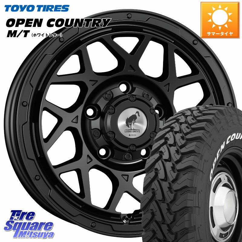 WEDS LODIO DRIVE ロディオドライブ 8M MONO モノ ※インセット-5 16インチ 16 X 6.0J +0 5穴 139.7 TOYOTIRES オープンカントリー MT トーヨー ホワイトレター M/T サマータイヤ 225/75R16 ジムニー シエラ