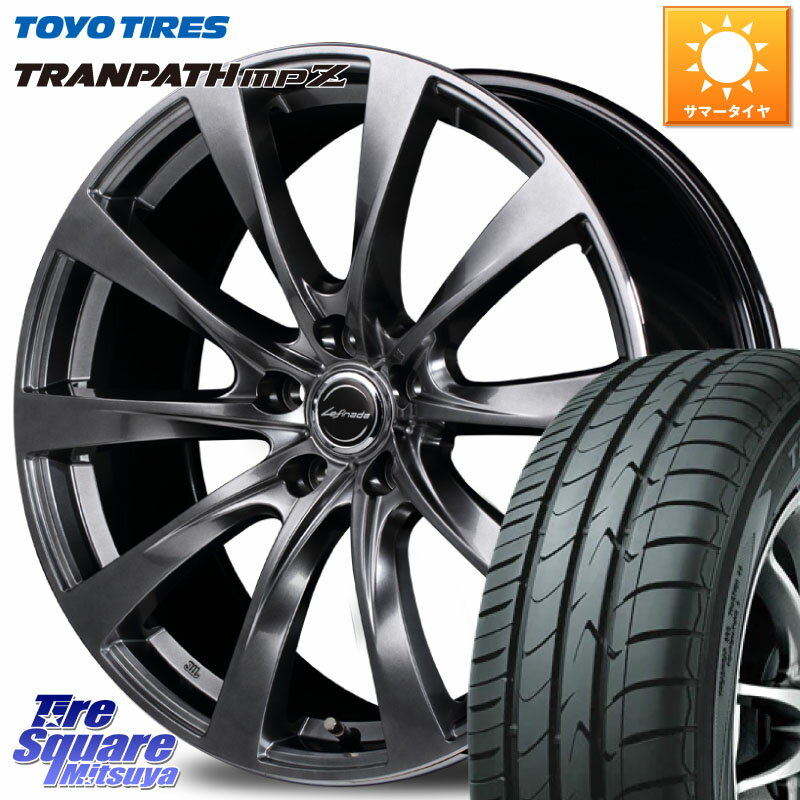 MANARAY MID Lefinada MOTION2 トヨタ・レクサス専用 ホイール 17 X 7.0J +39 5穴 114.3 TOYOTIRES トーヨー トランパス MPZ ミニバン TRANPATH サマータイヤ 215/45R17