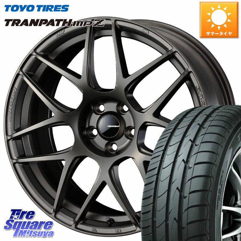 WEDS 74185 SA-27R ウェッズ スポーツ ホイール 17インチ 17 X 7.0J +40 5穴 114.3 TOYOTIRES トーヨー トランパス MPZ ミニバン TRANPATH サマータイヤ 215/45R17 リーフ