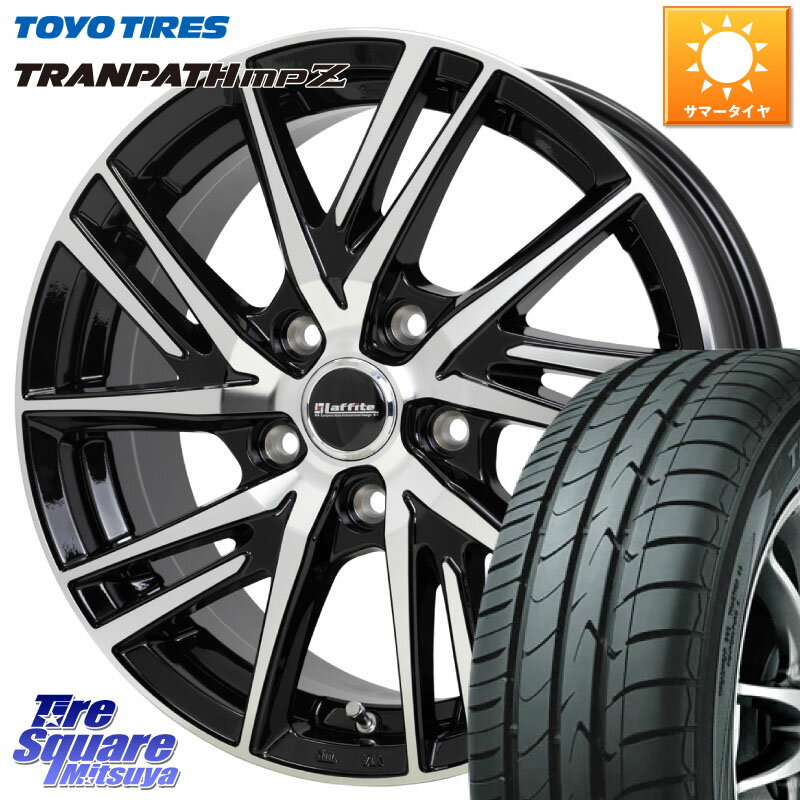 HotStuff ラフィット LW06-2 LW-06-2 ホイール 17インチ 17 X 7.0J +48 5穴 114.3 TOYOTIRES トーヨー トランパス MPZ ミニバン TRANPATH サマータイヤ 225/50R17 WRX S4