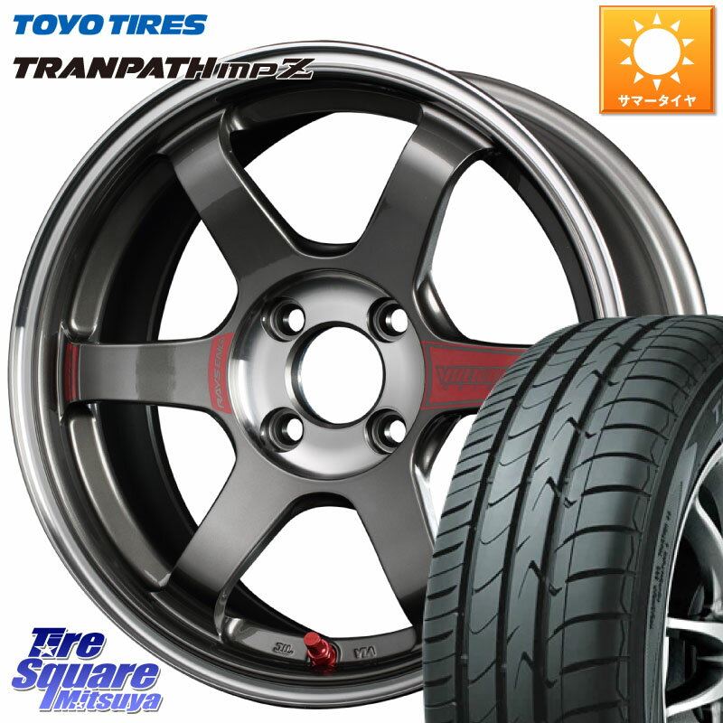 RAYS 【欠品次回9月末】 レイズ TE37 ボルクレーシング SONIC SL ホイール 15インチ 15 X 6.0J +41 4穴 100 TOYOTIRES トーヨー トランパス MPZ ミニバン TRANPATH サマータイヤ 185/55R15 ノート サクシード