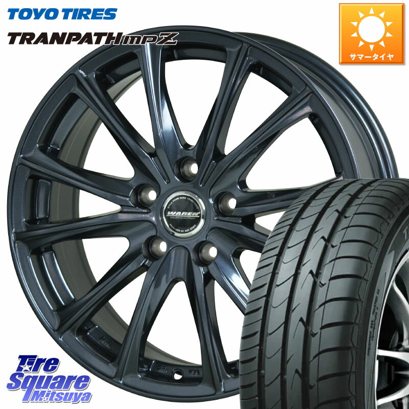 HotStuff WAREN W05 ヴァーレン ホイール15インチ 15 X 6.0J +43 5穴 114.3 TOYOTIRES トーヨー トランパス MPZ ミニバン TRANPATH サマータイヤ 205/70R15