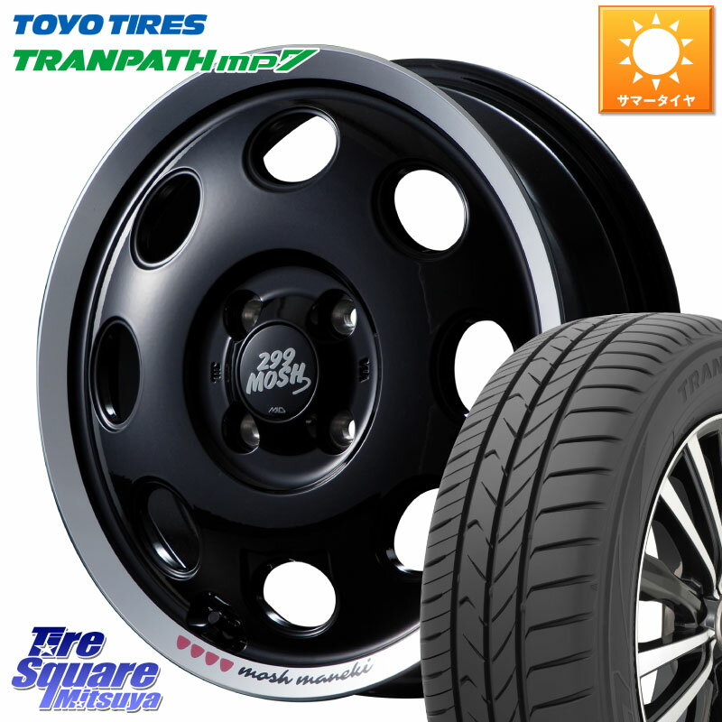 MANARAY MID 299 MOSH MANEKI モッシュ マネキ 15インチ 15 X 4.5J +45 4穴 100 TOYOTIRES トーヨー トランパス MP7 ミニバン 在庫 TRANPATH サマータイヤ 165/65R15 ソリオ タフト デリカミニ