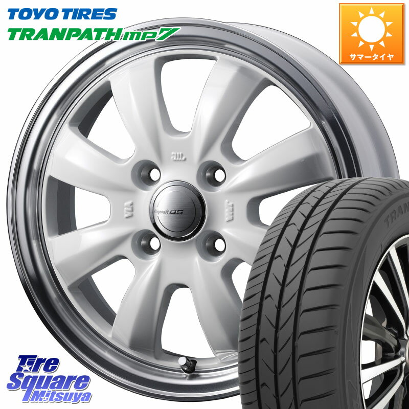 WEDS GYRAFT 8S ホイール 15インチ 15 X 5.5J +42 4穴 100 TOYOTIRES トーヨー トランパス MP7 ミニバン TRANPATH サマータイヤ 175/55R15 ルーミー