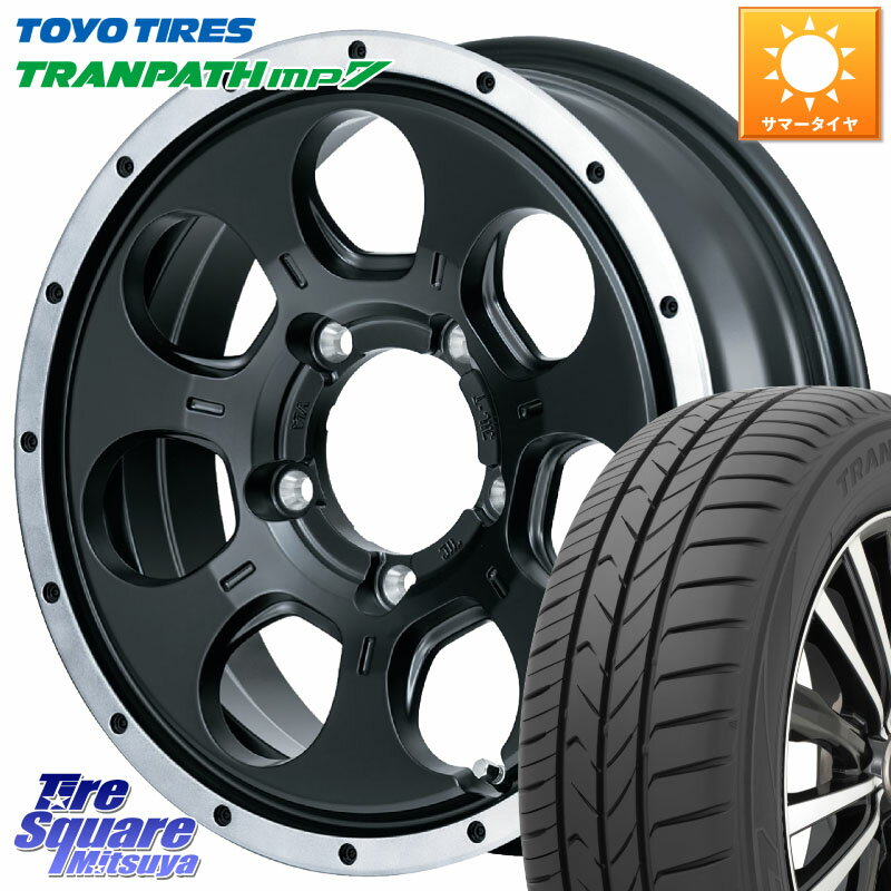 MANARAY MID ROADMAX WO-7 WO7 ロードマックス ホイール 16インチ 16 X 5.5J +22 5穴 139.7 TOYOTIRES トーヨー トランパス MP7 ミニバン TRANPATH サマータイヤ 215/65R16 ジムニー